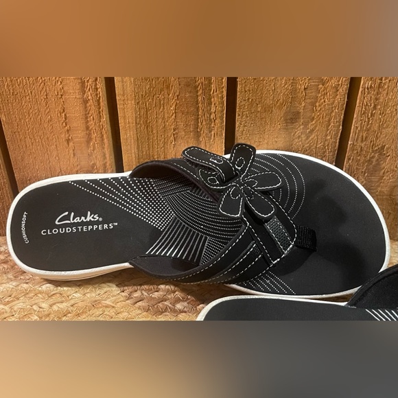 Clark’s Cloudsteppers Cushionsoft Flip Flop Shoes Sz 7 M - Picture 5 of 10